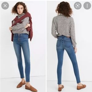 Madewell 10" high rise blue jeans